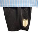 Kit Infantil Seleção do Uruguai I 24/25 - Azul e branco
