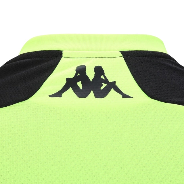 Camisa Vasco da Gama Treino 24/25 - Torcedor Kappa Masculina - Amarela fluorescente com detalhes em preto
