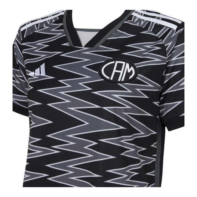Camisa Atlético Mineiro III 24/25 -  Adidas Feminina - Preta com detalhes em branco