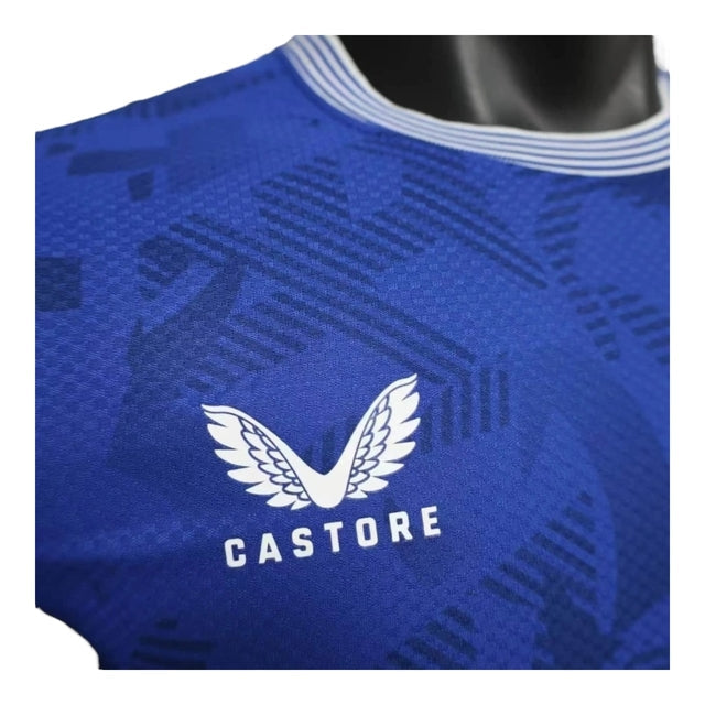 Camisa Everton I 24/25 - Jogador Castore Masculina - Azul com detalhes em branco
