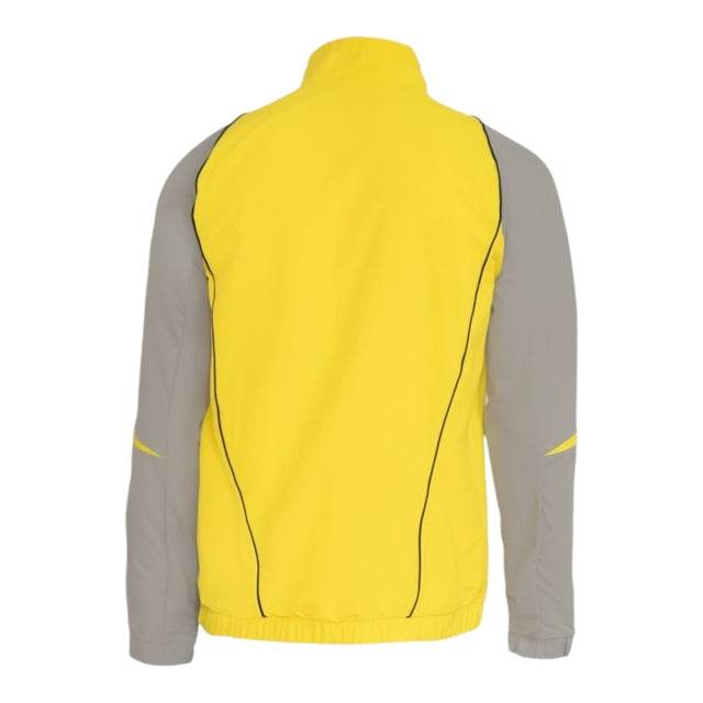 Jaqueta Corta-Vento Flamengo 24/25 - Masculina Adidas - Amarela e cinza com detalhes em preto