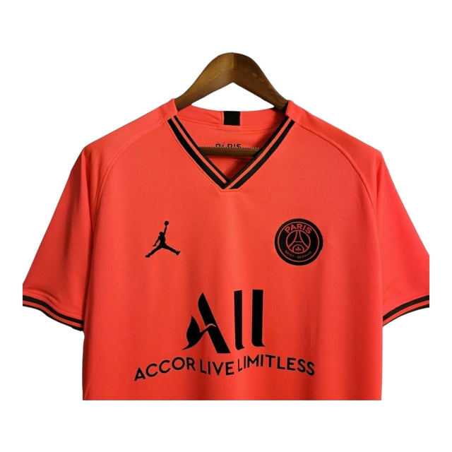 Camisa Retrô Paris Saint-Germain II 2019/20 - Masculina Jordan - Laranja com detalhes em preto
