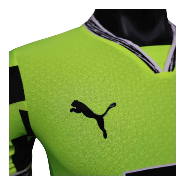 Camisa Borussia Dortmund Edição especial 24/25 - Jogador Puma Masculina - Amarela neon com detalhes em preto