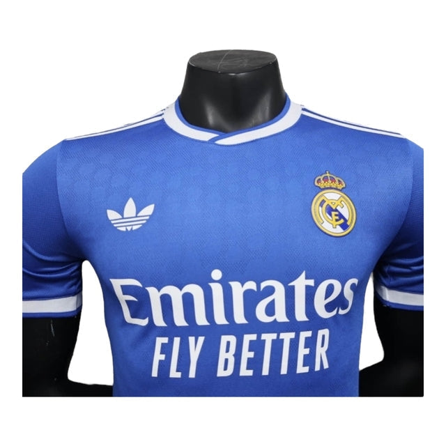 Camisa Real Madrid III 25/26 - Jogador Adidas Masculina - Azul com detalhes em branco