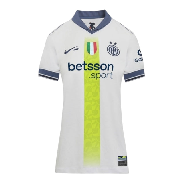 Camisa Inter de Milão Edição especial VR46 II 24/25 -  Nike Feminina - Branca com detalhes em azul