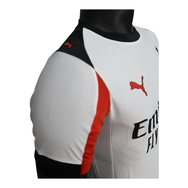 Camisa AC Milan II 25/26 - Jogador Puma Masculina - Branca com detalhes em vermelho e preto