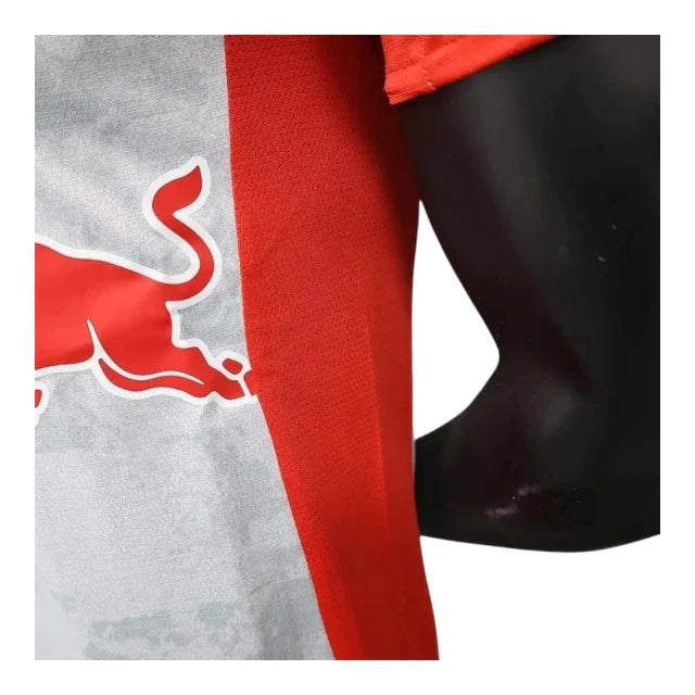 Camisa Red Bull Salzburg I 25/26 - Jogador Puma Masculina - Branca e vermelha