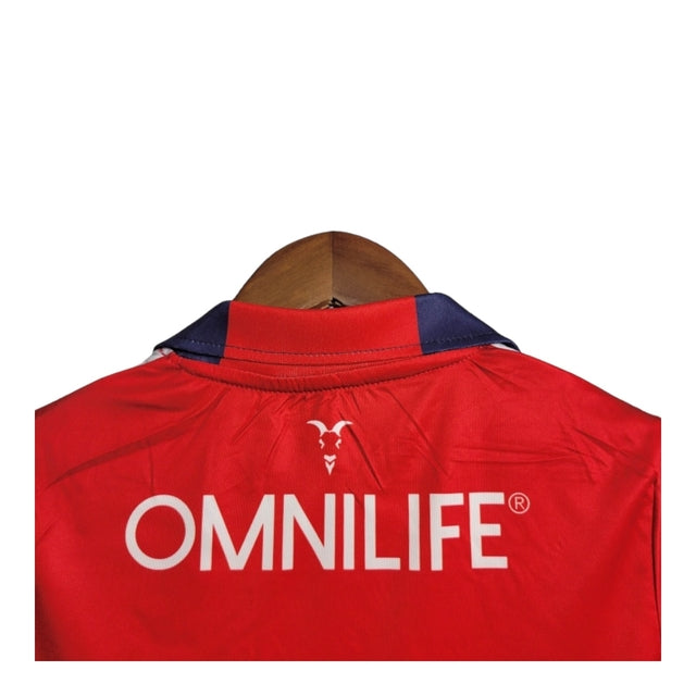 Kit Infantil Chivas Guadalajara I 23/24 - Puma - Vermelho com detalhes em azul e branco