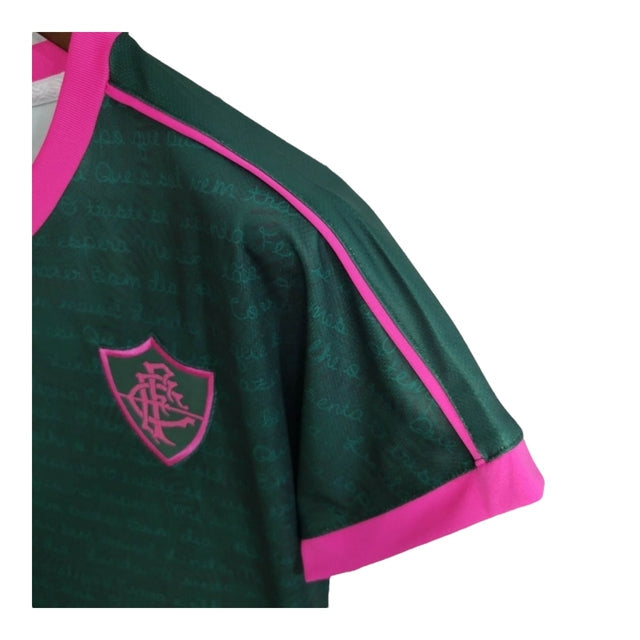 Kit Infantil Fluminense III 23/24 - Umbro - Verde com detalhes em rosa