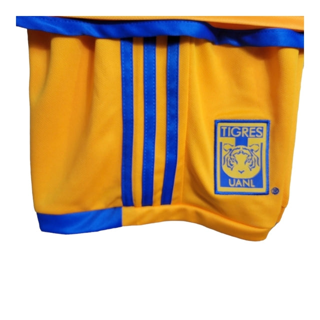 Kit Infantil Tigres I 23/24 - Adidas - Amarelo com detalhes em azul