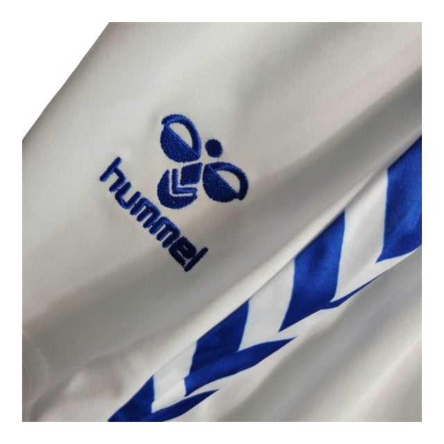 Kit Infantil Everton I 23/24 - Hummel - Azul com detalhes em branco
