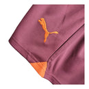 Kit Infantil Manchester City II 23/24 - Puma - Branco com detalhes em vinho e laranja