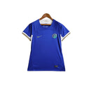 Camisa Chelsea I 23/24-  Nike Feminina - Azul com detalhes em preto e amarelo e branco