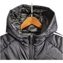 Jaqueta Corta-Vento Real Madrid 23/24 - Masculina Adidas - Preta com listras brancas