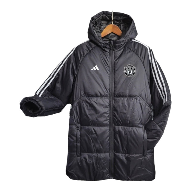 Jaqueta Corta-Vento Manchester United 23/24 - Masculina Adidas - Preta