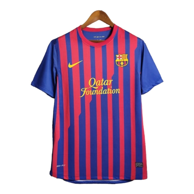Camisa Retrô Barcelona I 11/12 - Masculina Nike - Azul e vermelha