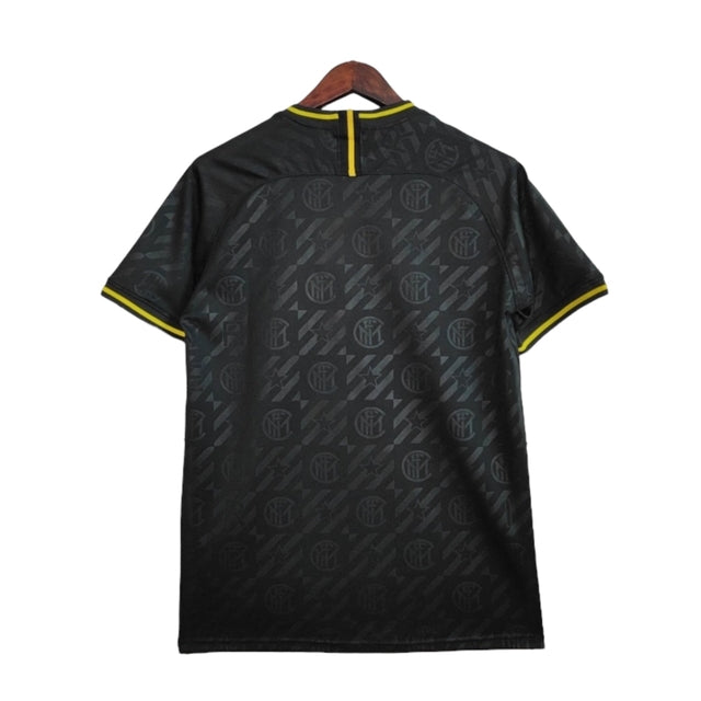 Camisa Retrô Inter de Milão II 1919/1920 - Masculina Nike - Preta com detalhes em cinza e amarelo
