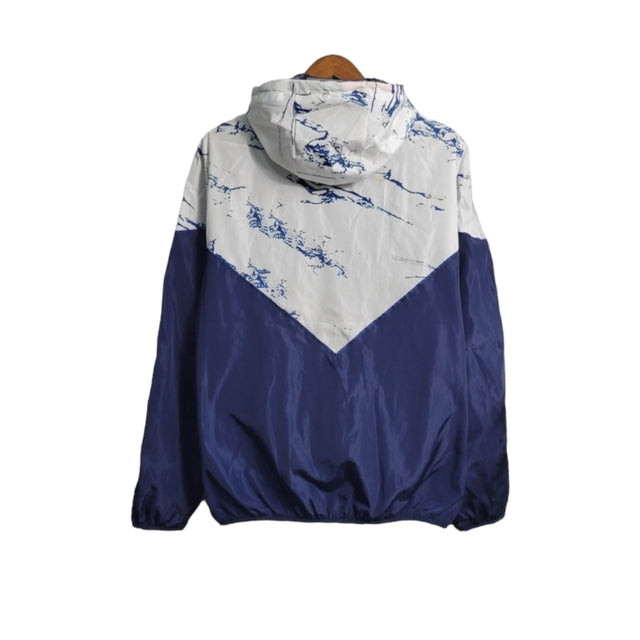Jaqueta Corta-Vento Seleção da Itália 23/24 - Masculina Adidas - Branca e azul