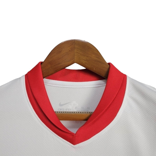 Kit Infantil Polônia I 24/25 - Nike - Branco com detalhes em vermelho