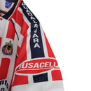 Camisa Retrô Chivas Guadalajara 2002/2003 - Masculina Atlética - Branca com detalhes em vermelho e azul