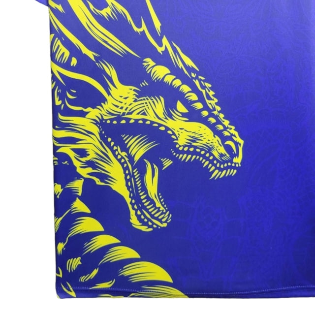 Camisa Japão Edição especial 24/25 - Torcedor Adidas Masculina - Azul com desenho de Dragão em amarelo