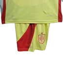 Kit Infantil Colombia II 24/25 - Adidas - Amarelo com detalhes em cinza e vermelho