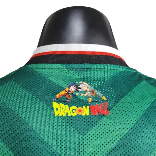 Camisa Seleção do México Edição especial 24/25 - Jogador Adidas Masculina - Verde com detalhes em vermelho e branco com desenho do Dragon Ball