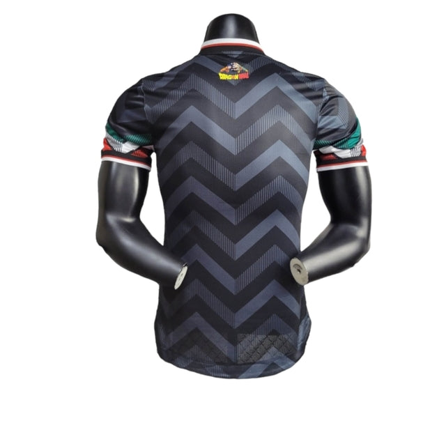 Camisa Seleção do México Edição especial 24/25 - Jogador Adidas Masculina - Preta com detalhes verde e vermelho e branco com detalhes do Dragon Ball