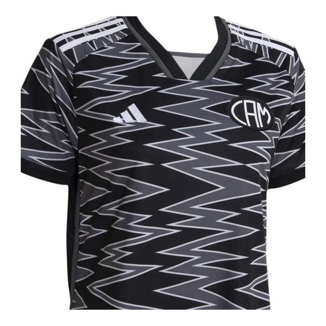 Camisa Atlético Mineiro III 24/25 -  Adidas Feminina - Preta com detalhes em branco