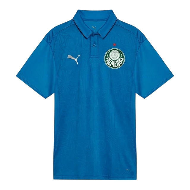 Camisa Polo Palmeiras Treino 25/26 - Torcedor Puma Masculina - Azul