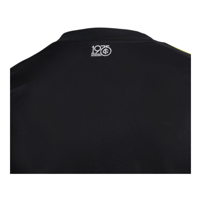 Camisa Internacional Goleiro I 25/26 - Torcedor Adidas Masculina - Preta com detalhes em laranja e amarelo