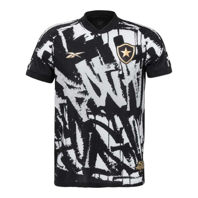 Camisa Botafogo Fourth 25/26 - Torcedor Reebok Masculina - Preta com detalhes em branco