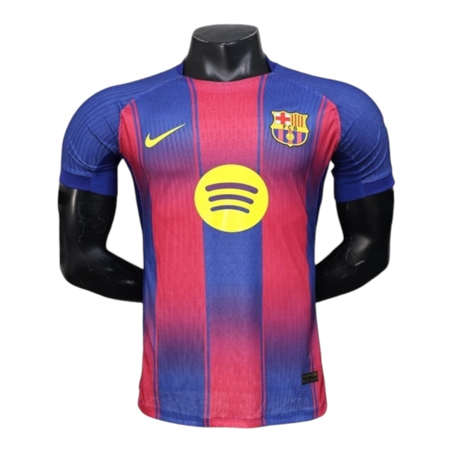 Camisa Barcelona I 25/26 - Jogador Nike Masculina - Azul e vermelha