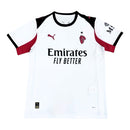 Camisa AC Milan II 25/26 - Torcedor Puma Masculina - Branca com detalhes em vermelho e preto