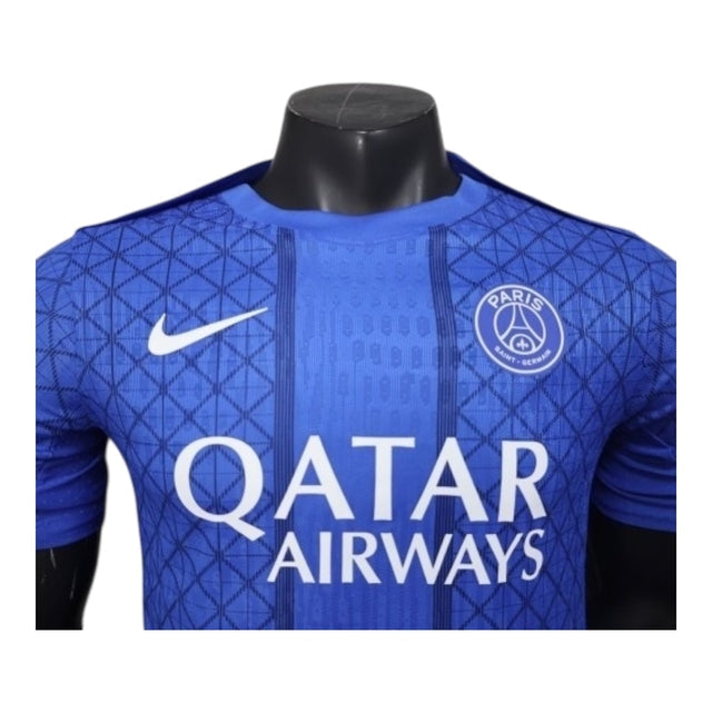 Camisa Paris Saint-German Pré-jogo 25/26 - Jogador Jordan Masculina - Azul