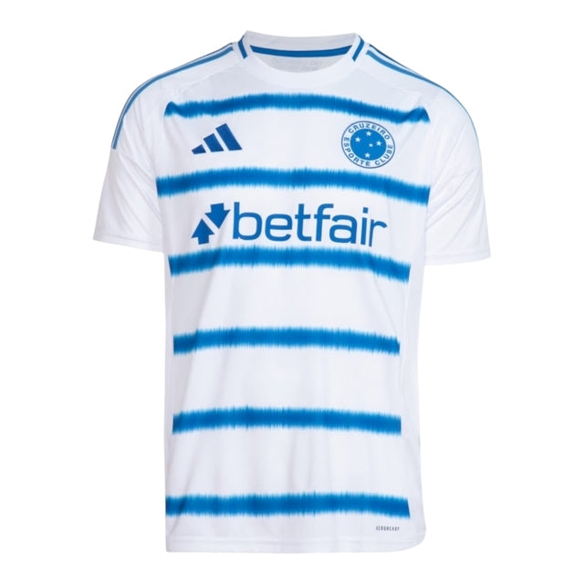 Camisa Cruzeiro II 25/26 - Torcedor Adidas Masculina - Branca e azul