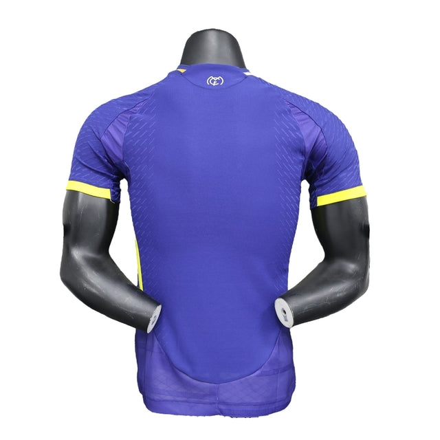 Camisa Real Madrid II 21/22 - Jogador Adidas Masculina - Azul com detalhes em amarelo e branco