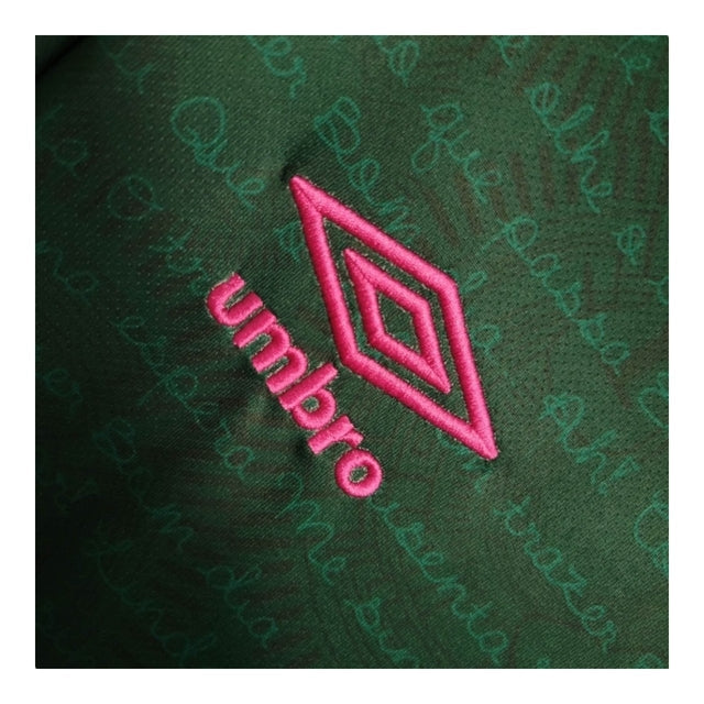 Kit Infantil Fluminense III 23/24 - Umbro - Verde com detalhes em rosa