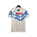 Camisa Retrô Napoli II 1988/1989 - Ennere Masculina - Branca com detalhes em azul