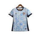 Camisa Seleção de Portugal II 24/25 -  Nike Feminina - Branca com detalhes em azul