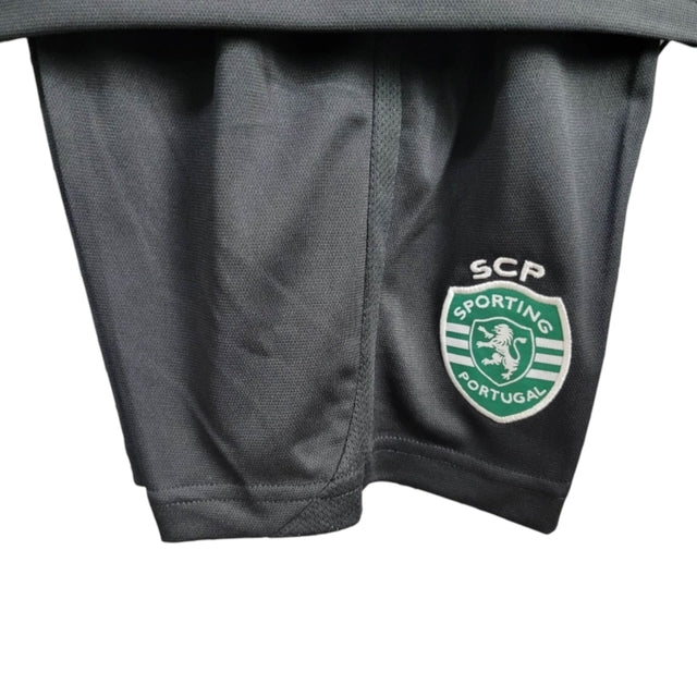 Kit Infantil Sporting Lisboa III 24/25 - Preto