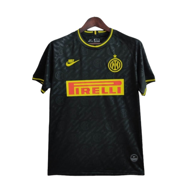 Camisa Retrô Inter de Milão II 1919/1920 - Masculina Nike - Preta com detalhes em cinza e amarelo