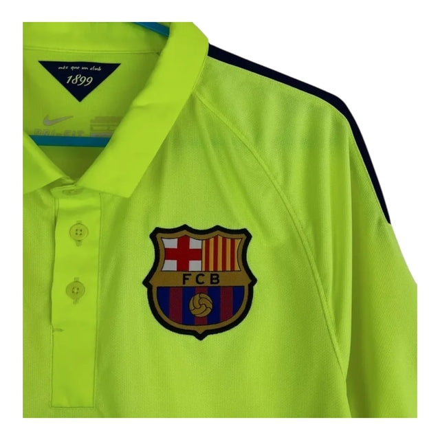 Camisa Retrô Barcelona III 2014/15 - Masculina Nike - Verde com detalhes em azul