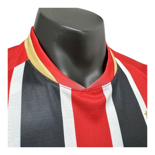 Camisa São Paulo II 25/26 - Jogador New Balance Masculina - Vermelha e preta