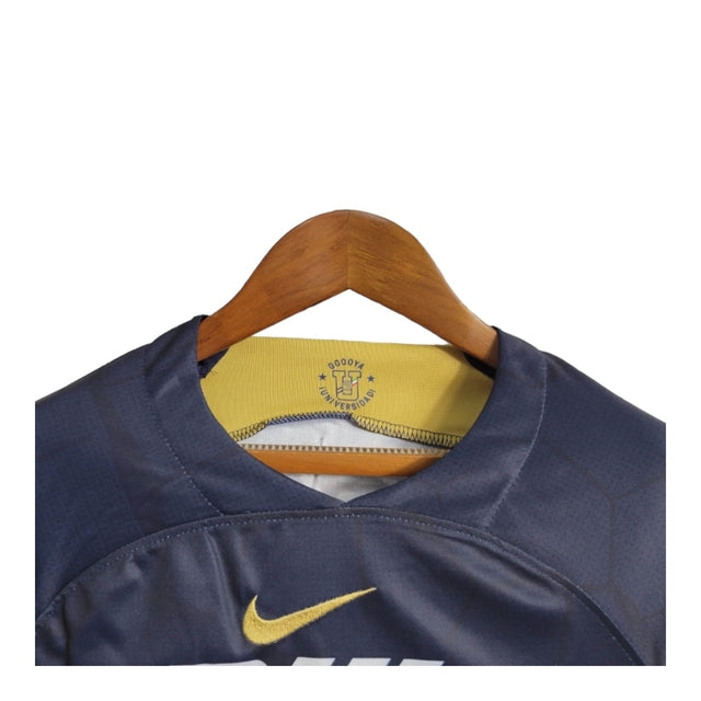 Kit Infantil Pumas do México III 23/24 - Nike - Azul com detalhes em dourado
