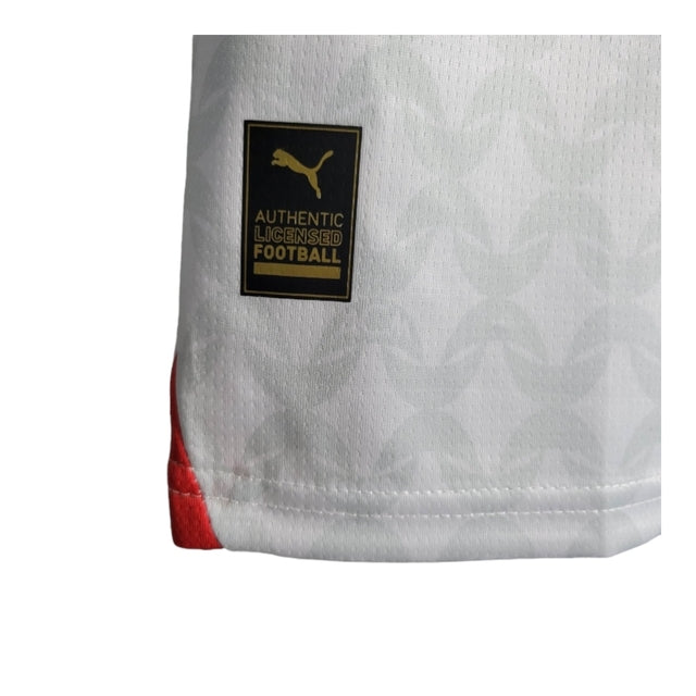 Kit Infantil AC Milan II 23/24 - Puma - Branco com detalhes em vermelho e preto