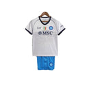 Kit Infantil Napoli II 23/24 - EA7 - Branco com detalhes em azul