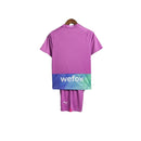 Kit Infantil AC Milan III 23/24 - Puma - Rosa com detalhes em roxo e verde
