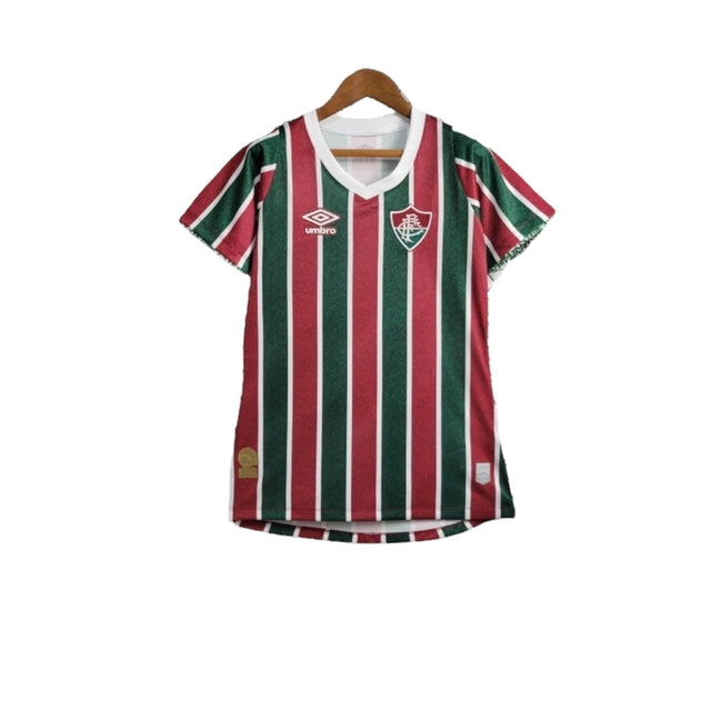 Camisa Fluminense I 24/25 -  Umbro Feminina - Verde e vermelha