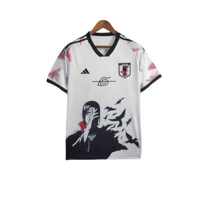 Camisa Japão Edição especial 24/25 - Torcedor Adidas Masculina - Branca com desenhos de Anime em azul e vermelho